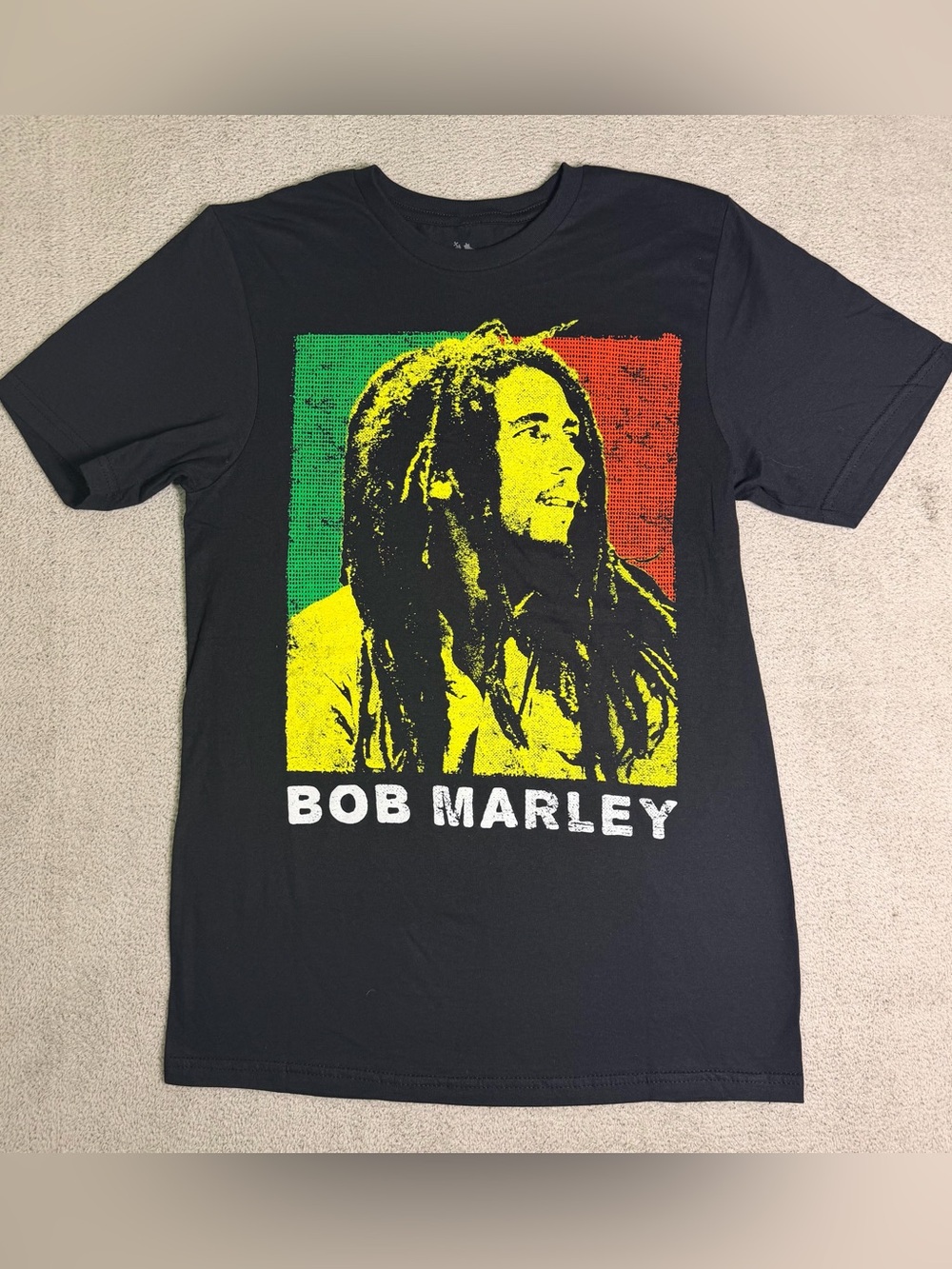 Bob Marley T Shirt Men’s Small Zion Rootswear Black Graphic Print